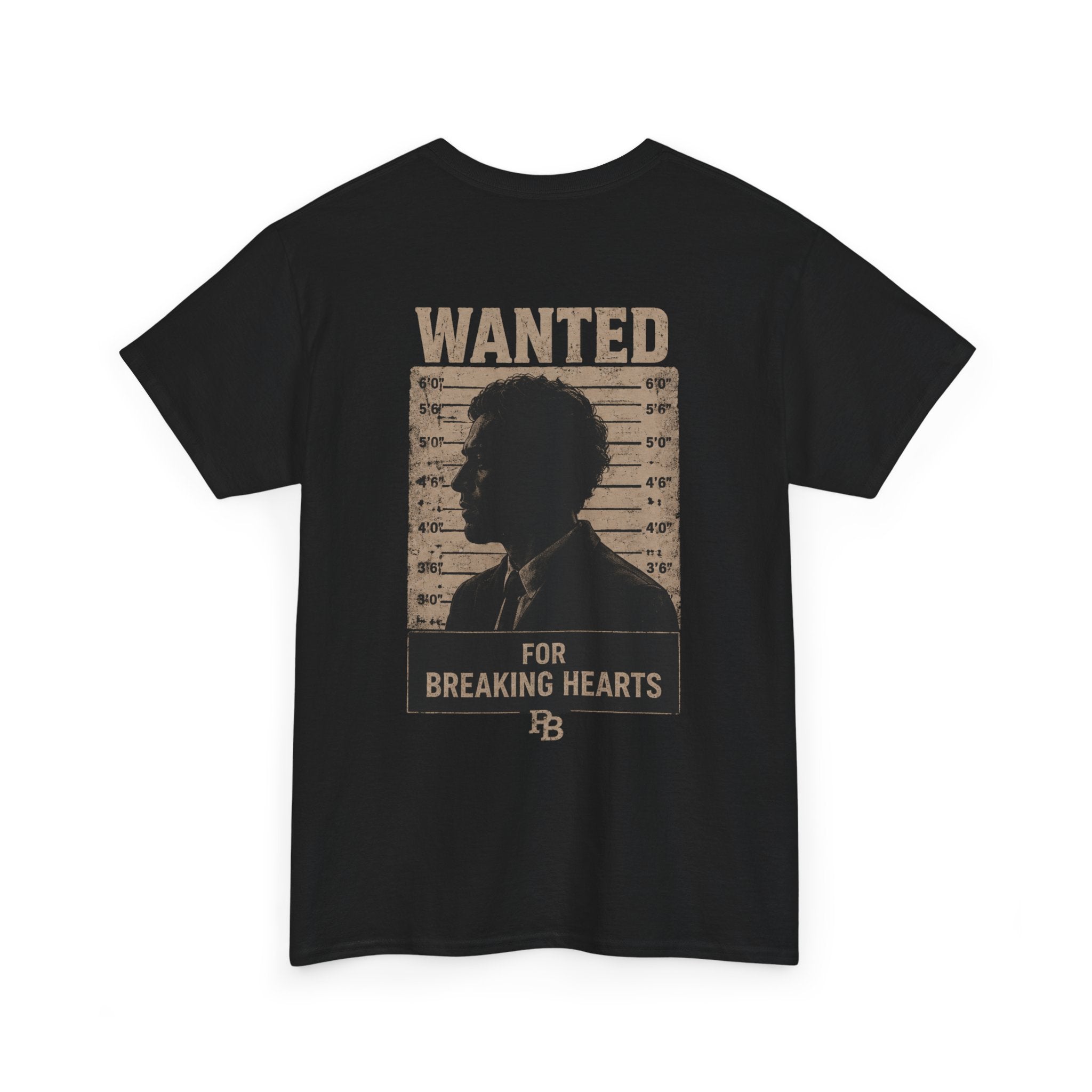 Wanted For Breaking Hearts Tee — Vintage Mugshot Graphic T‑Shirt