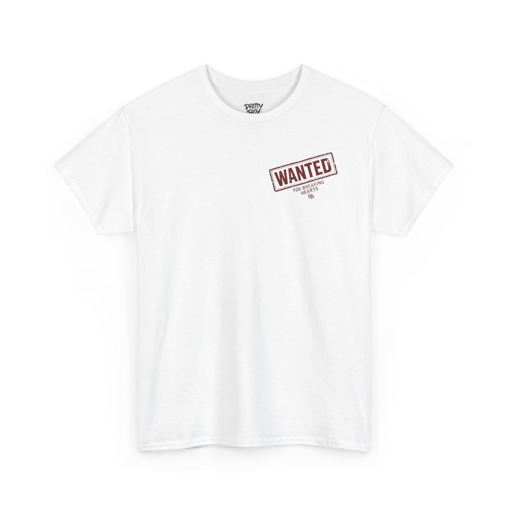 Wanted For Breaking Hearts Tee — Vintage Mugshot Graphic T‑Shirt