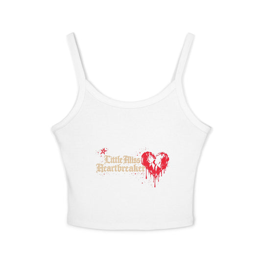Heartbreaker Spaghetti Strap Tank Top — "PG" Distressed Star Graphic