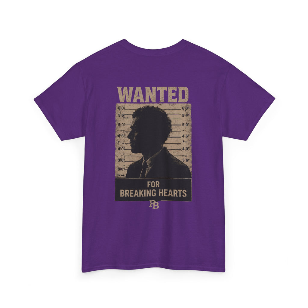 Wanted For Breaking Hearts Tee — Vintage Mugshot Graphic T‑Shirt
