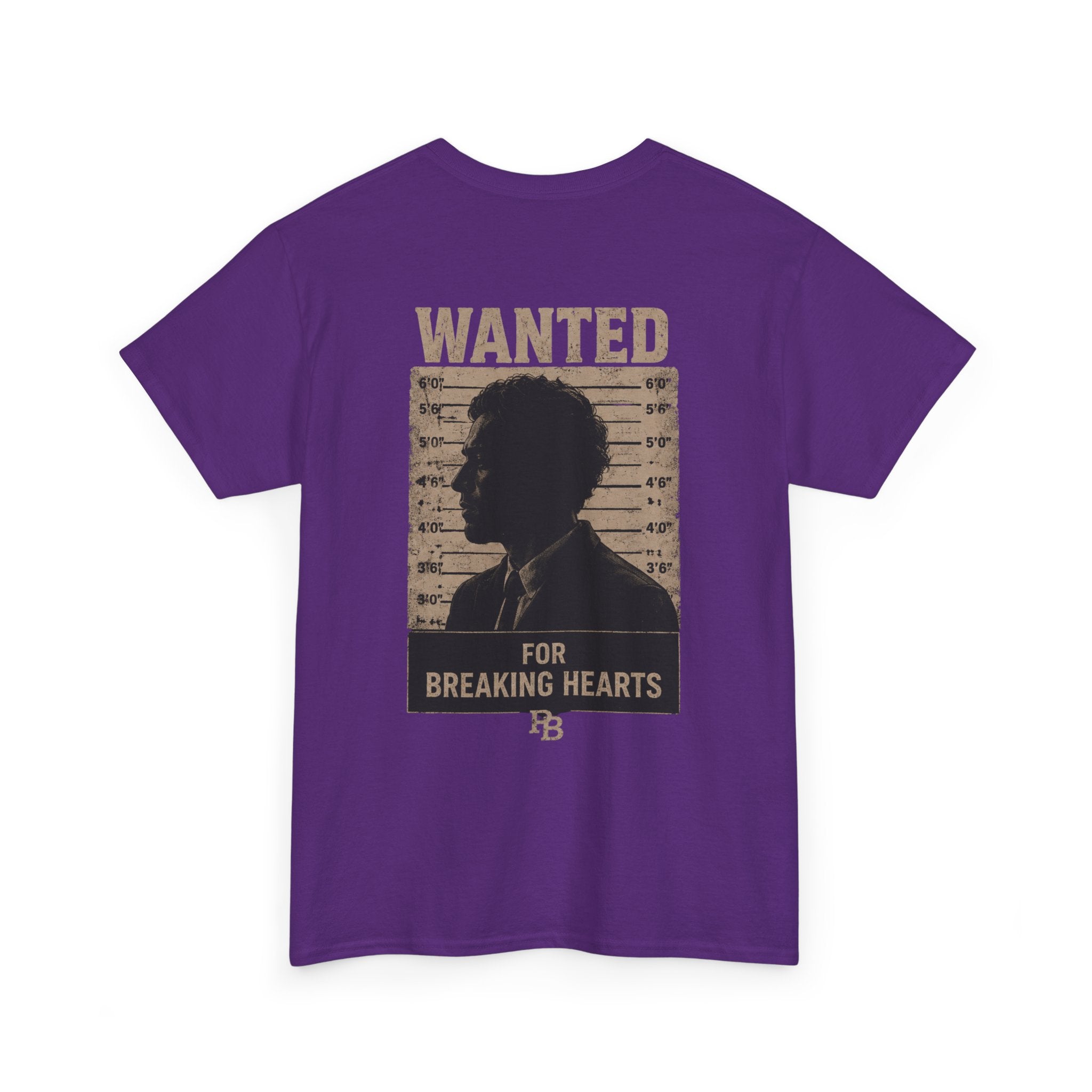 Wanted For Breaking Hearts Tee — Vintage Mugshot Graphic T‑Shirt