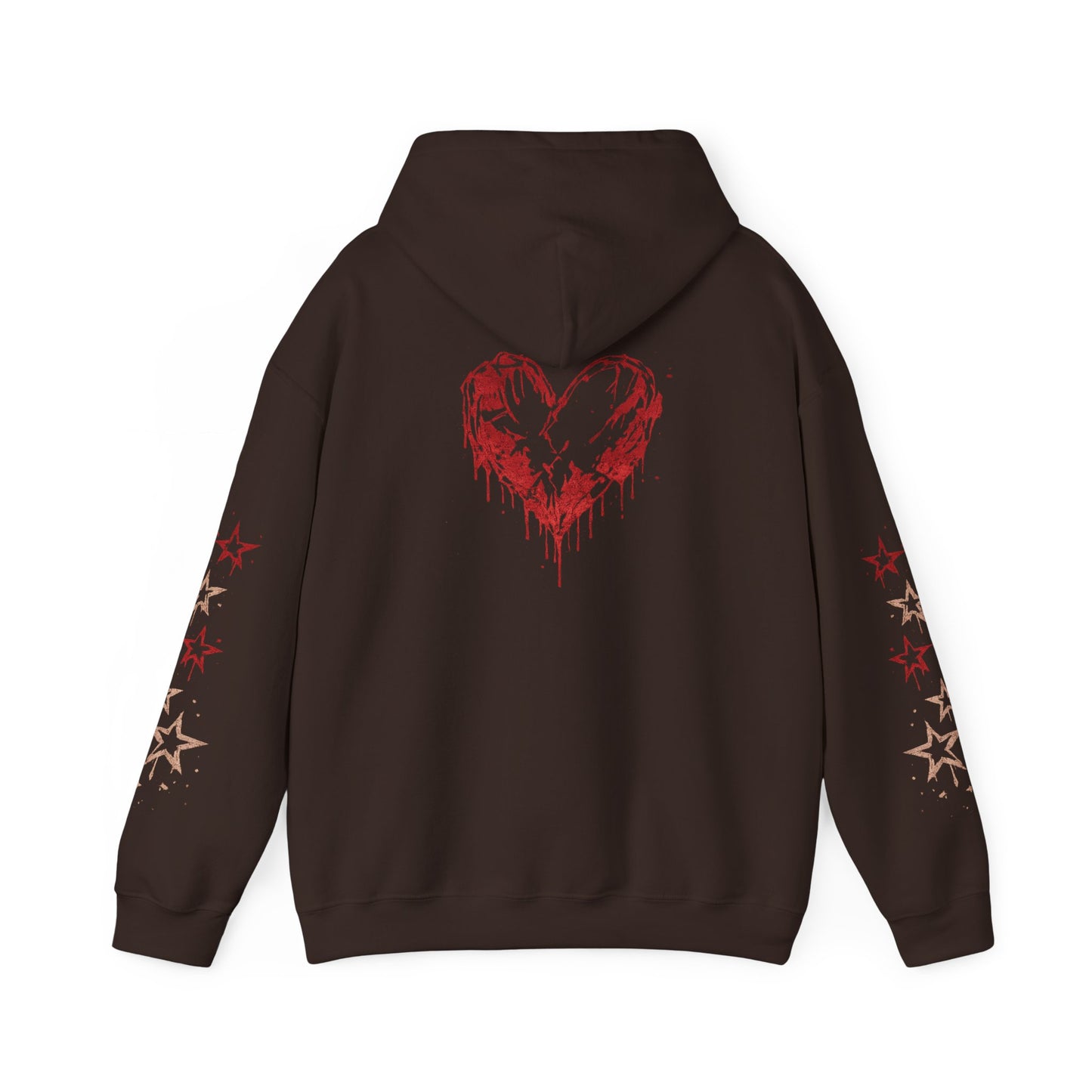 Heart Drip Hoodie – "Little Miss Heart" Distressed Heart Graphic Pullover