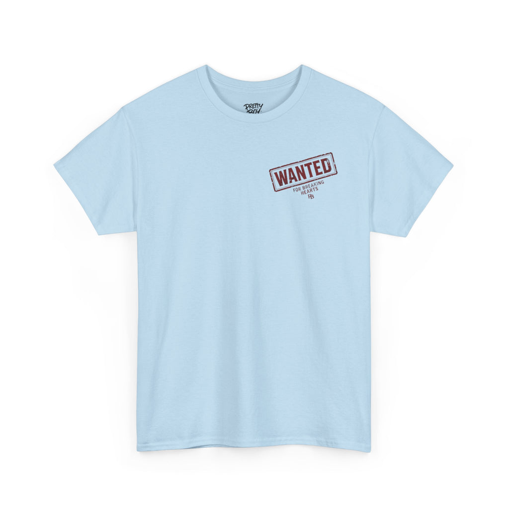 Wanted For Breaking Hearts Tee — Vintage Mugshot Graphic T‑Shirt