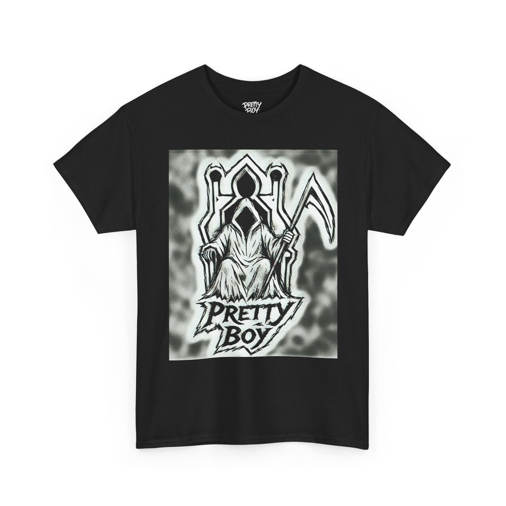 Pretty Boy Grim Reaper Tee — Gothic Streetwear Graphic T-Shirt