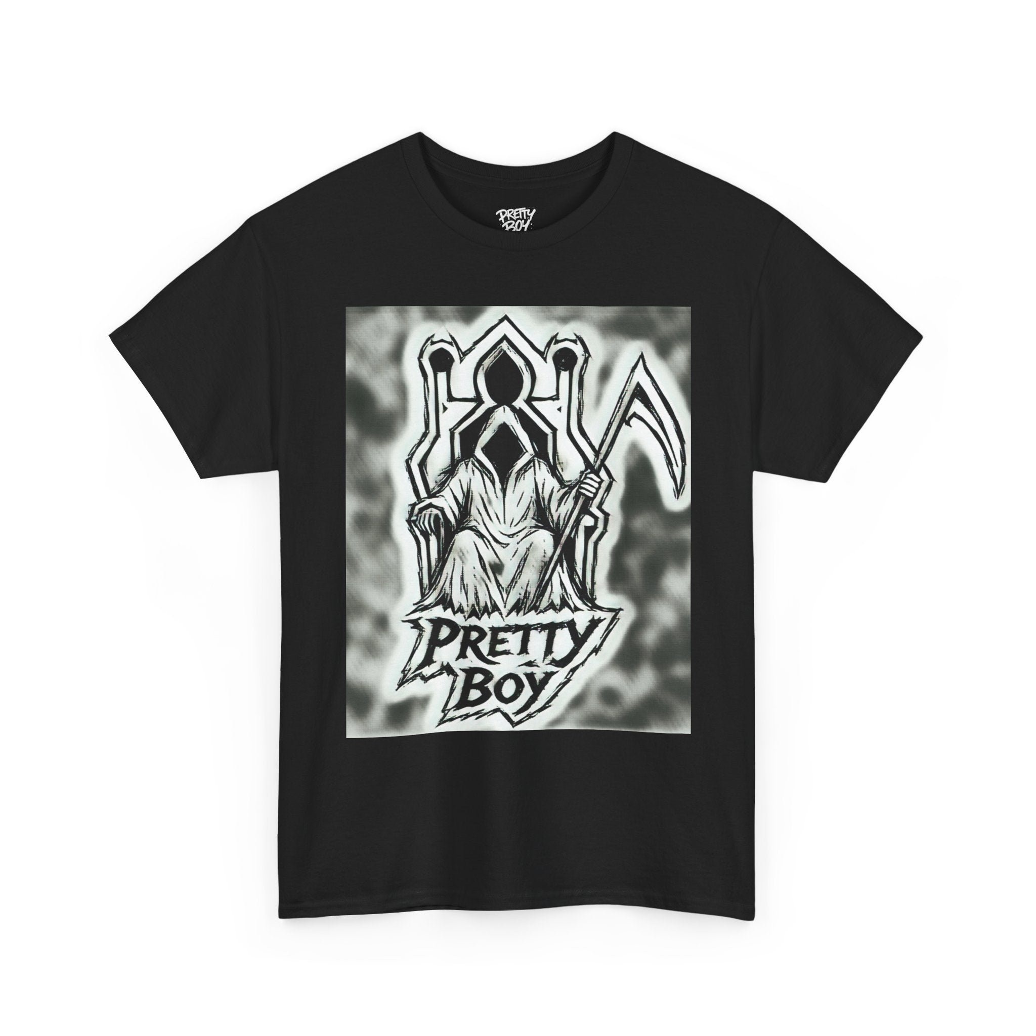 Pretty Boy Grim Reaper Tee — Gothic Streetwear Graphic T-Shirt