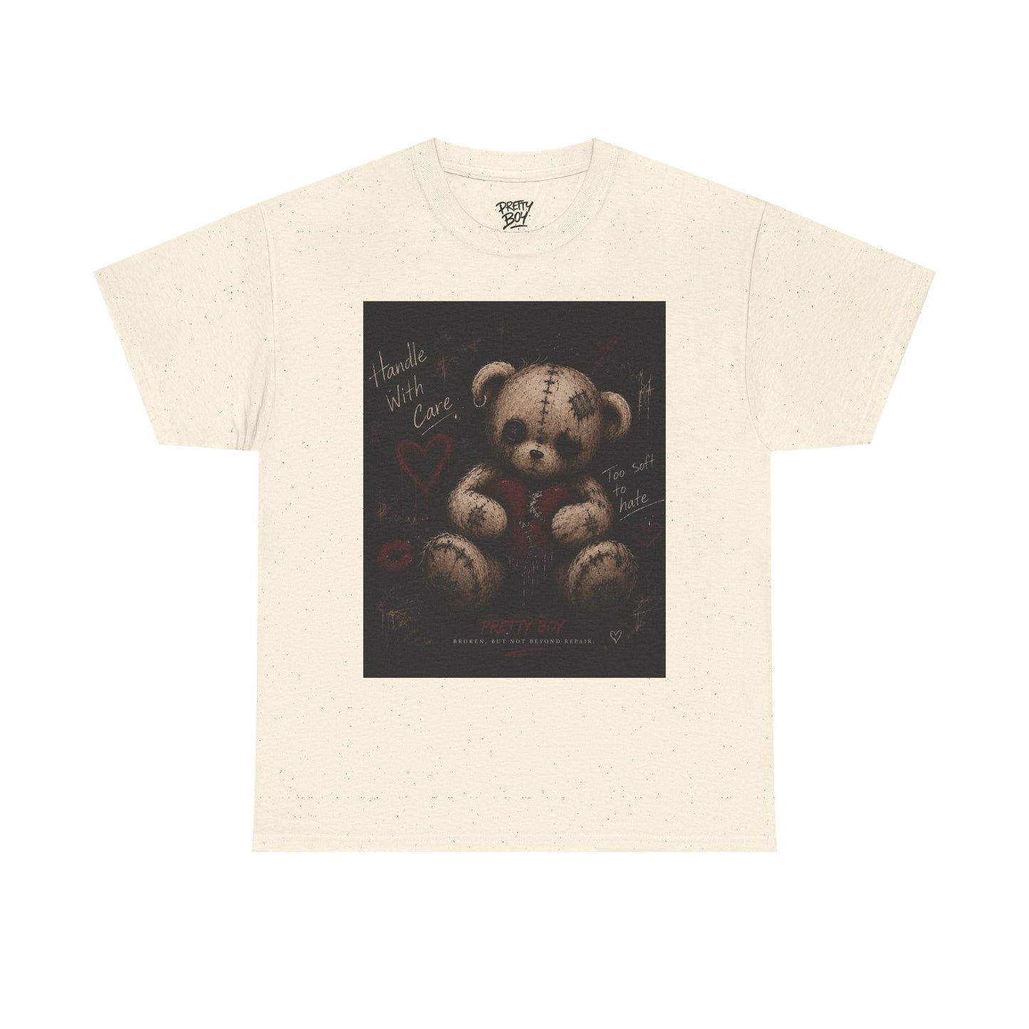 T-Shirt — Gothic Teddy Bear “Pretty Things Break Quietly” Graphic Tee