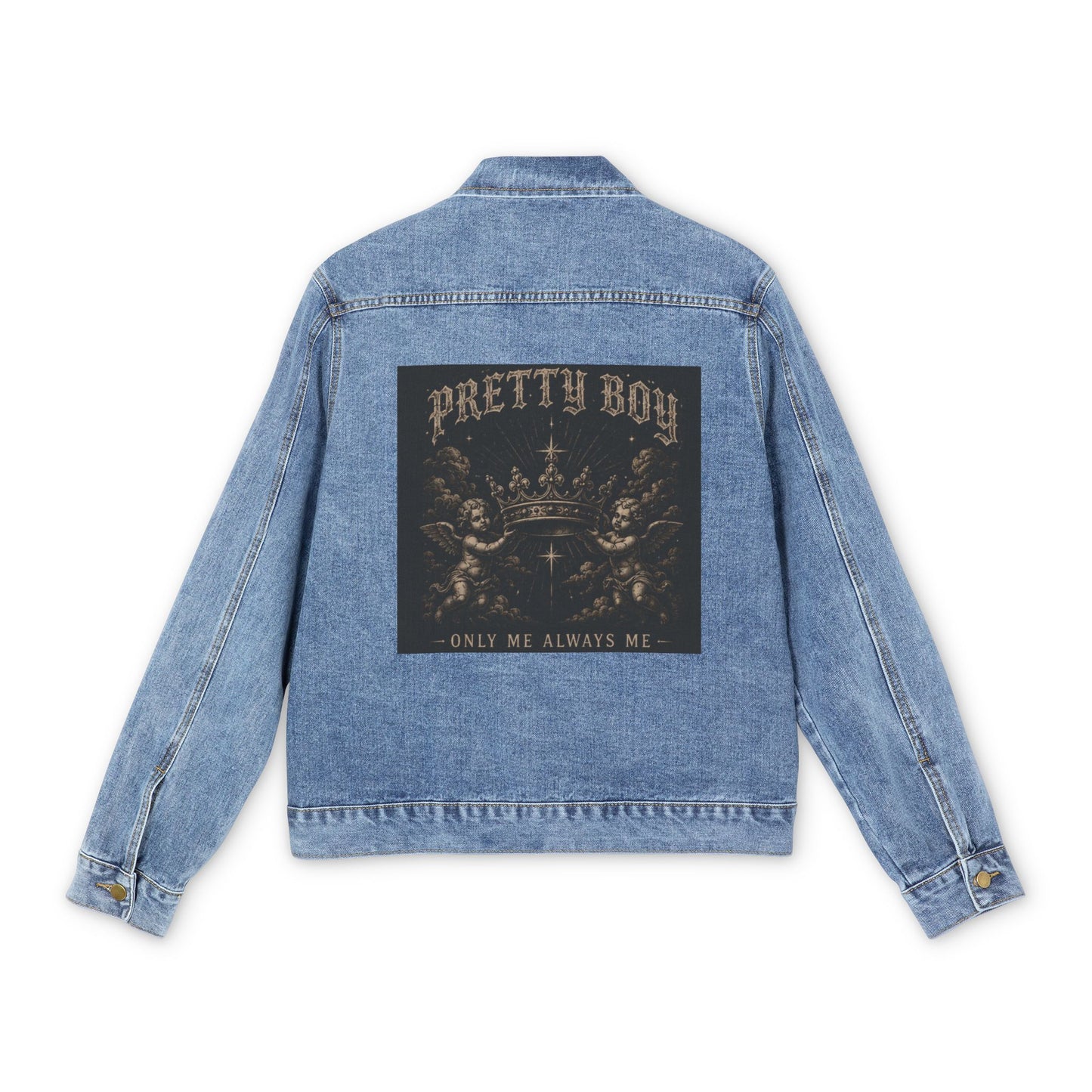 Denim Jacket — 'Pretty Boy' Vintage Surf Patch Back Print