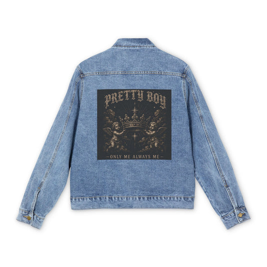 Denim Jacket — 'Pretty Boy' Vintage Surf Patch Back Print