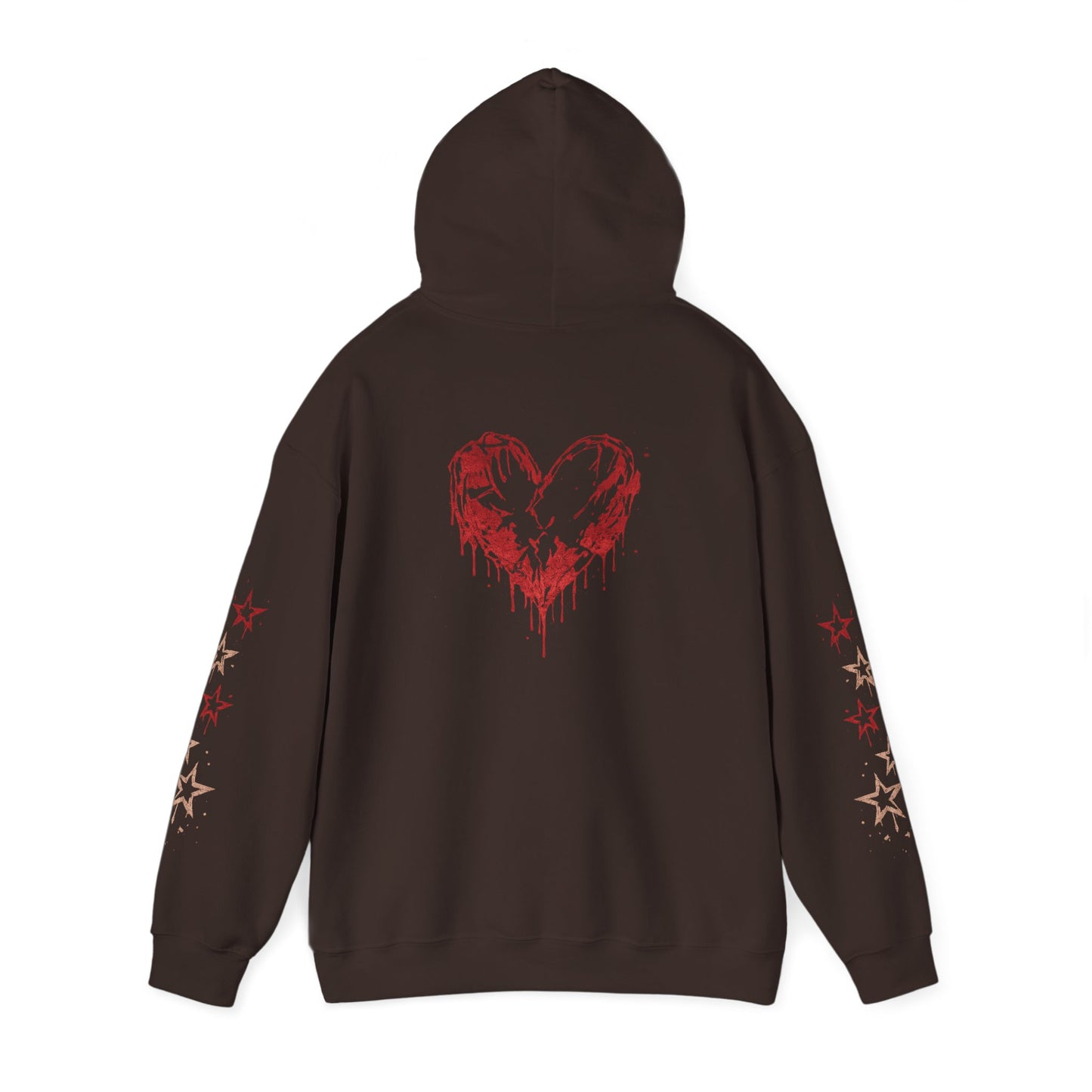 Heart Drip Hoodie – "Little Miss Heart" Distressed Heart Graphic Pullover