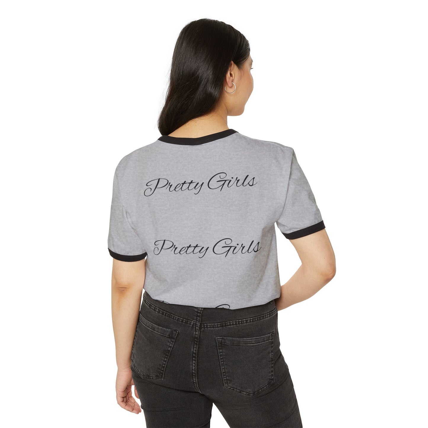 Pretty Girls Ringer T-Shirt — "Soft but Dangerous" Graphic Tee