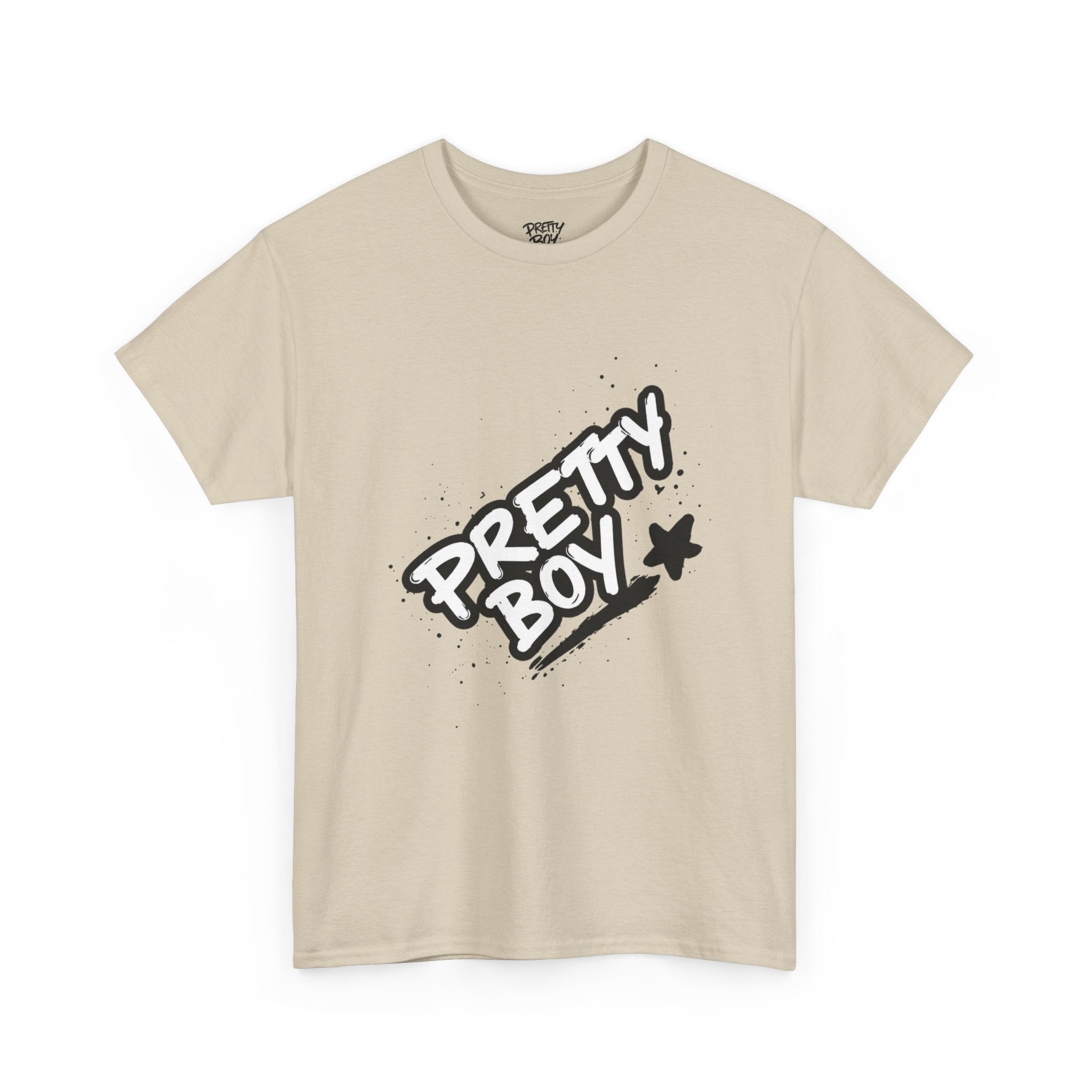Pretty Boy Graphic Tee — Retro Streetwear Tee with Script Logo