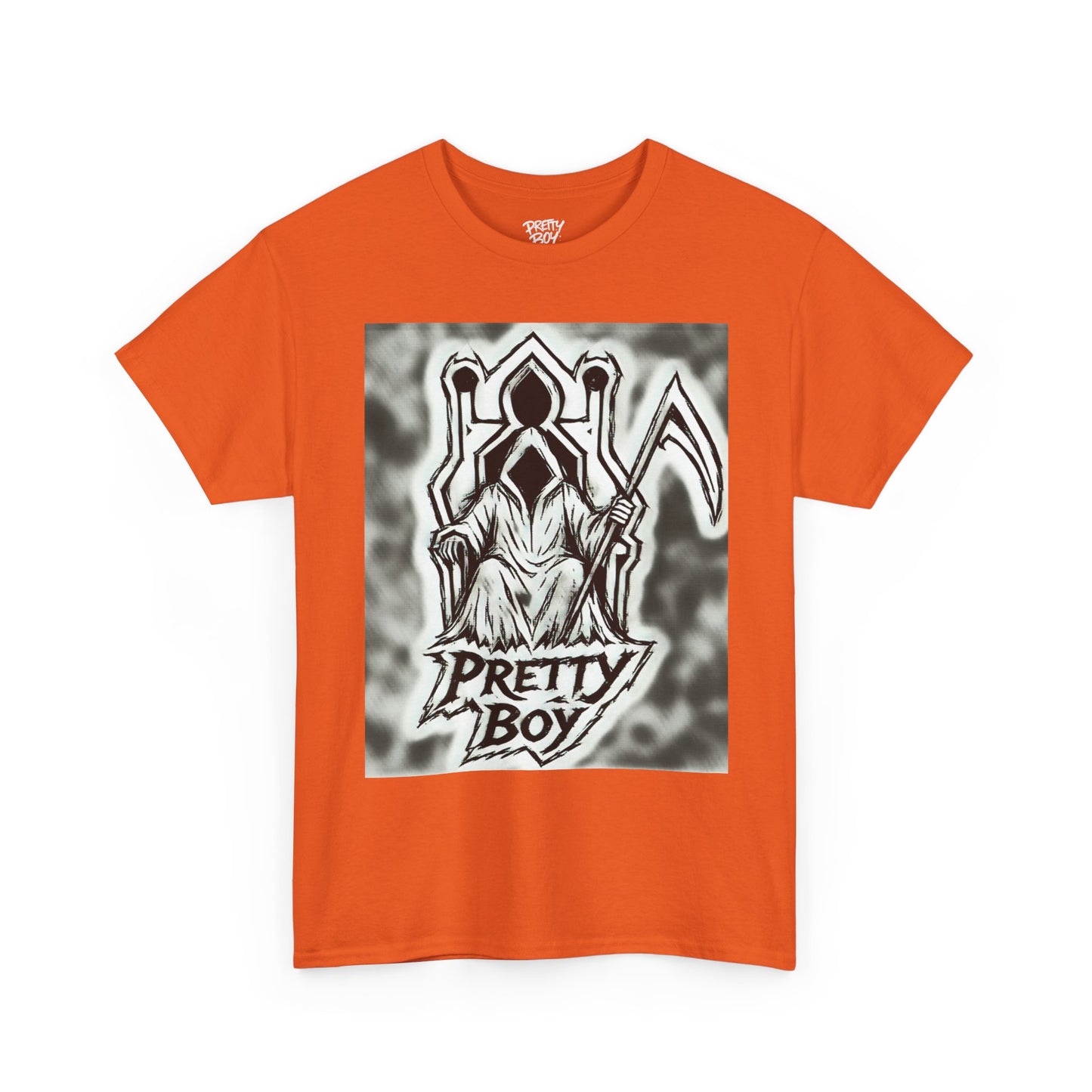 Pretty Boy Grim Reaper Tee — Gothic Streetwear Graphic T-Shirt