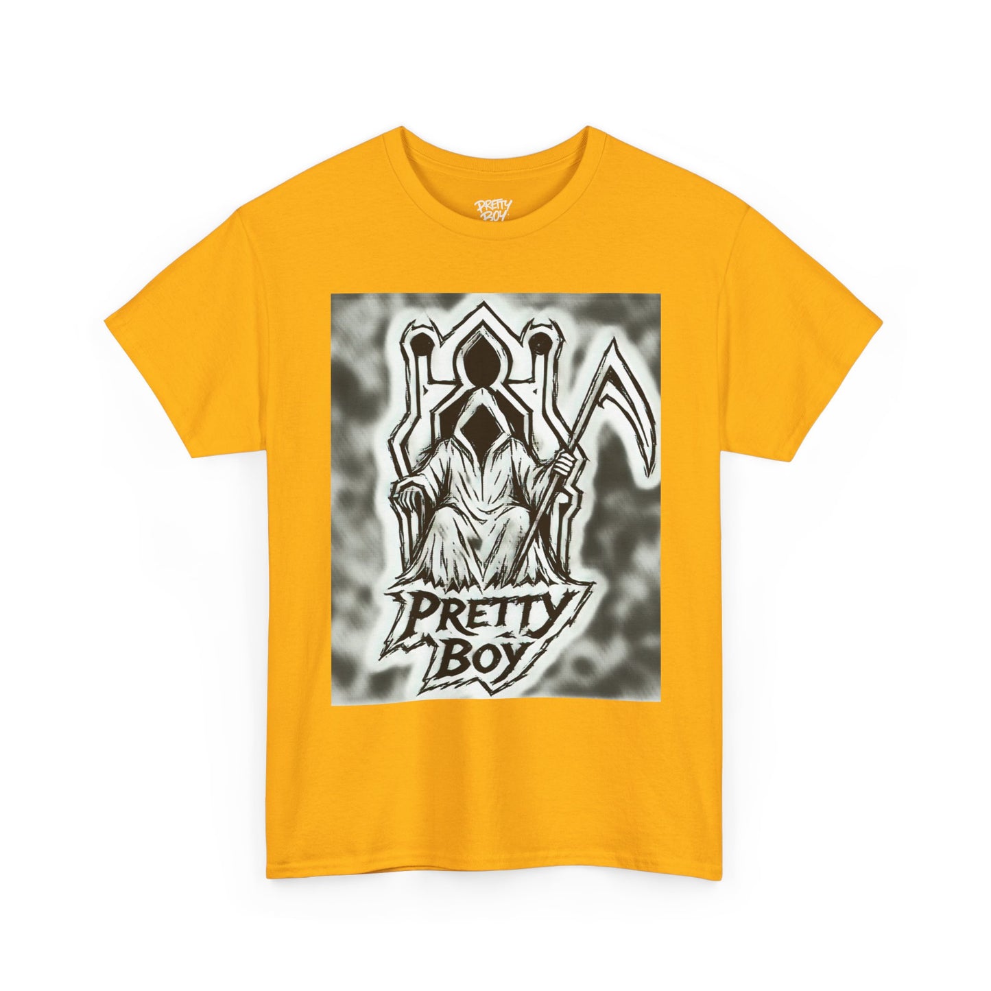 Pretty Boy Grim Reaper Tee — Gothic Streetwear Graphic T-Shirt