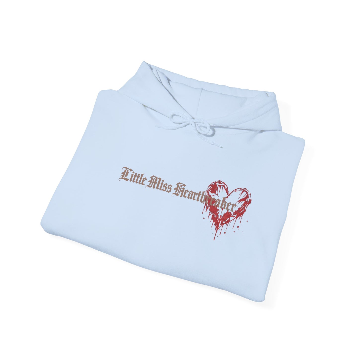 Heart Drip Hoodie – "Little Miss Heart" Distressed Heart Graphic Pullover