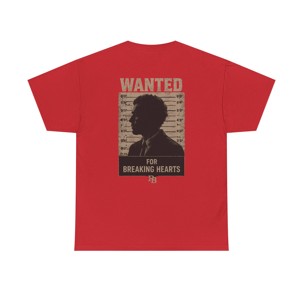 Wanted For Breaking Hearts Tee — Vintage Mugshot Graphic T‑Shirt