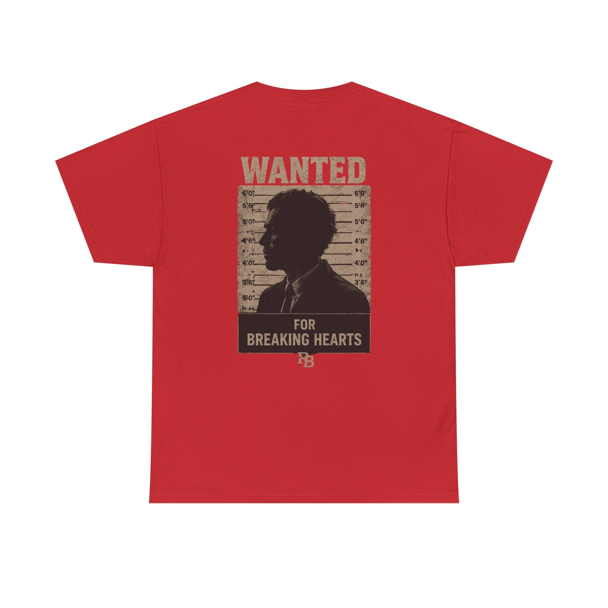 Wanted For Breaking Hearts Tee — Vintage Mugshot Graphic T‑Shirt
