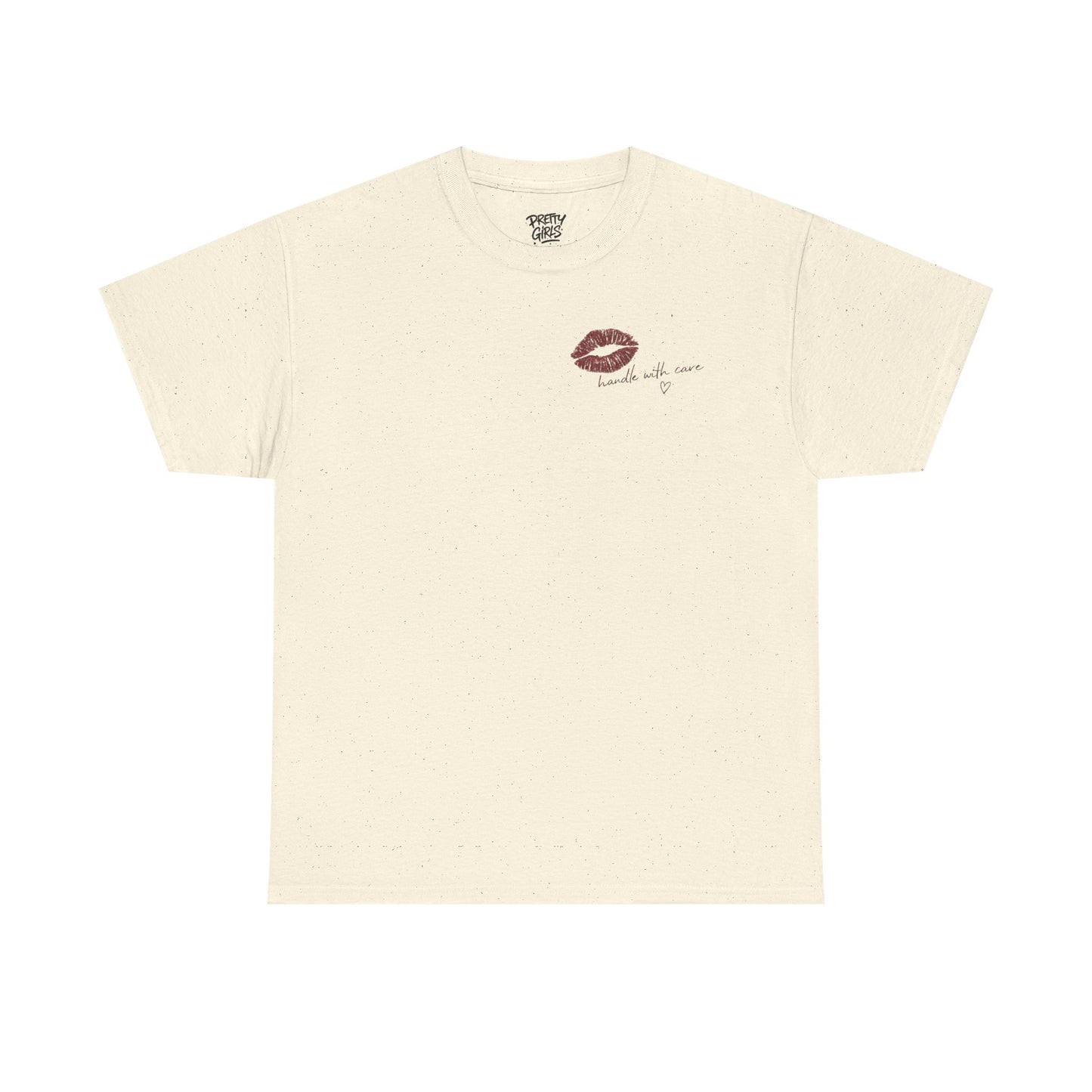 Kiss Me Tee — Romantic Lip Print Graphic T-Shirt