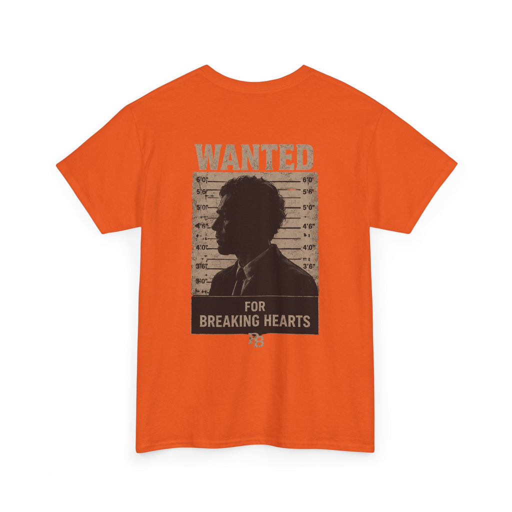 Wanted For Breaking Hearts Tee — Vintage Mugshot Graphic T‑Shirt