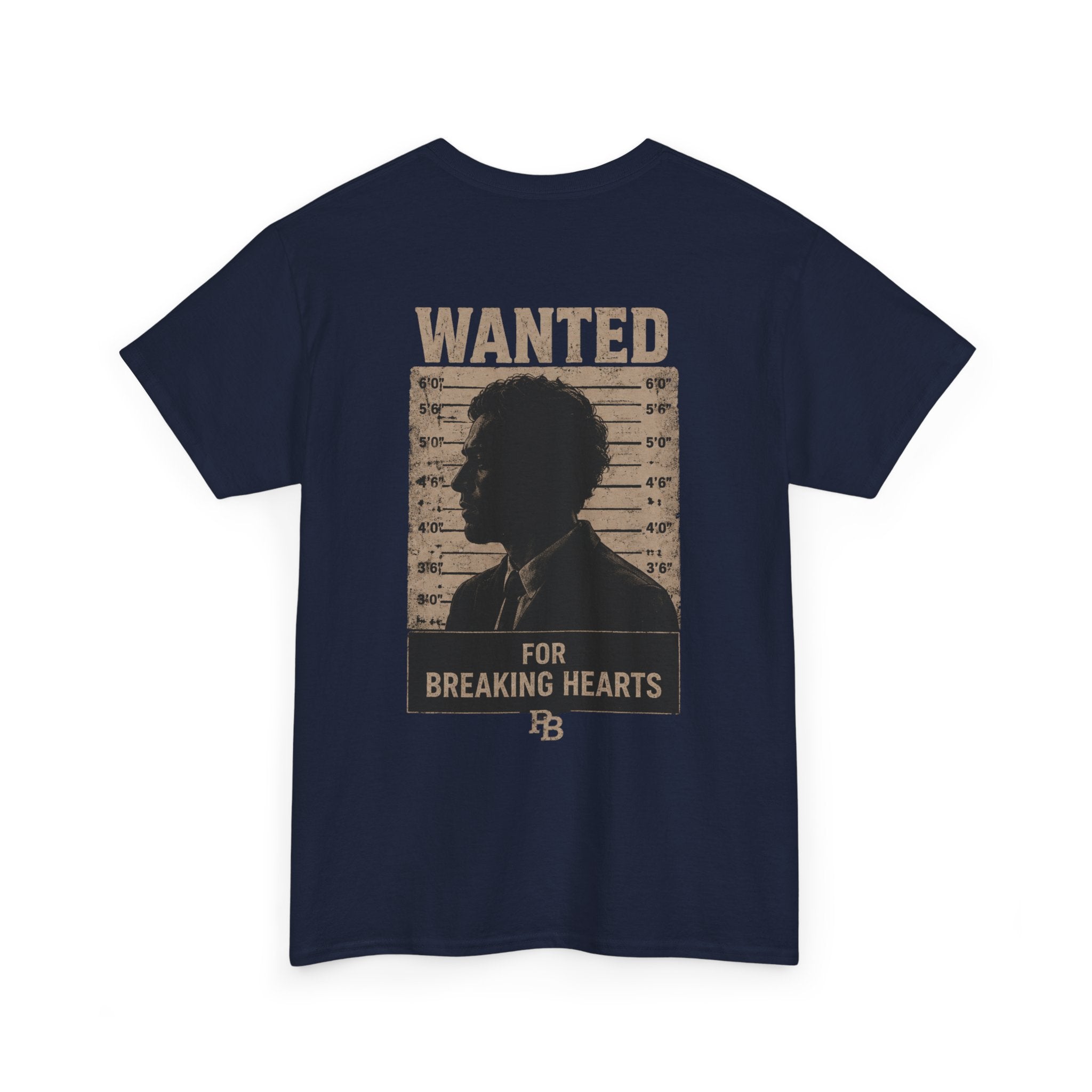 Wanted For Breaking Hearts Tee — Vintage Mugshot Graphic T‑Shirt