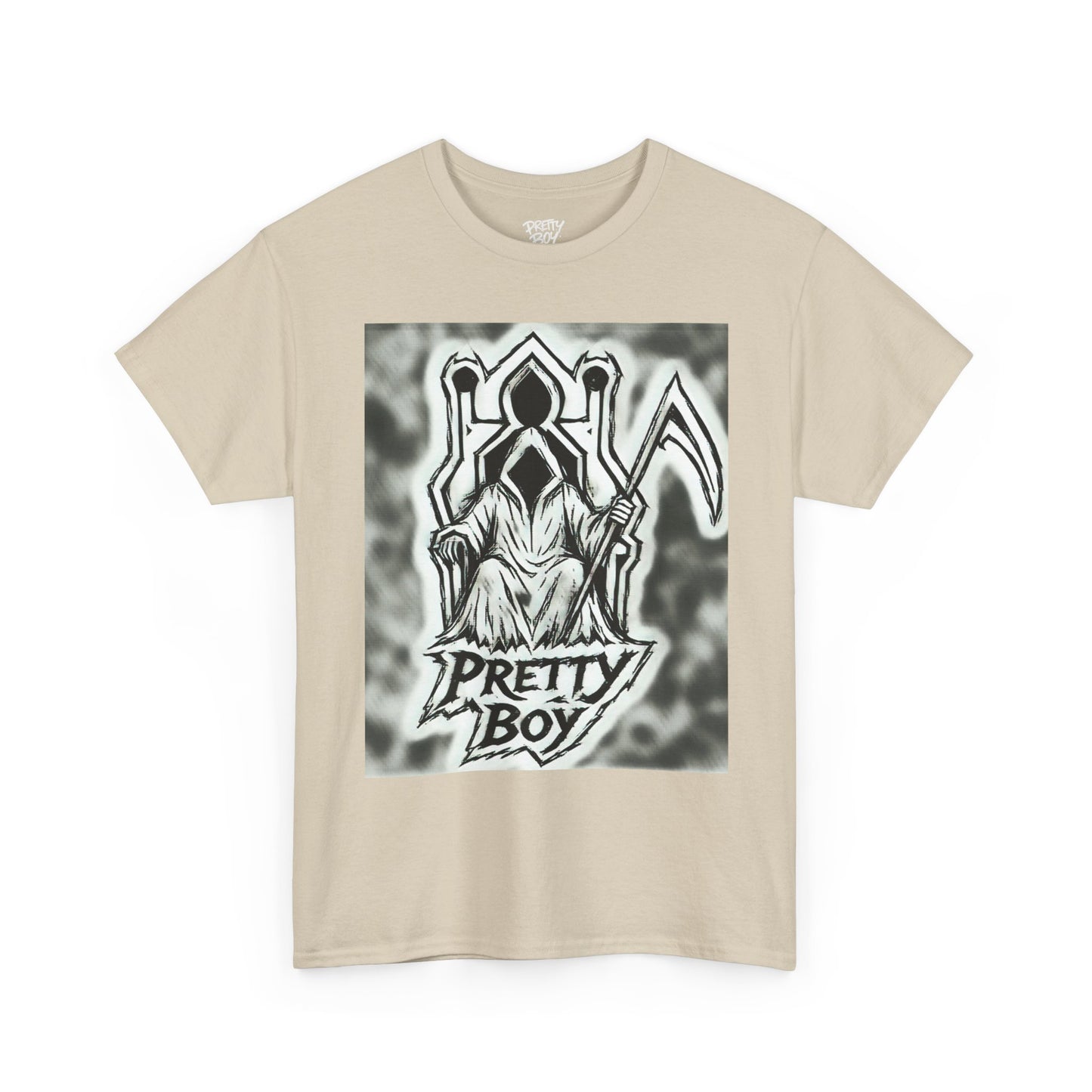 Pretty Boy Grim Reaper Tee — Gothic Streetwear Graphic T-Shirt