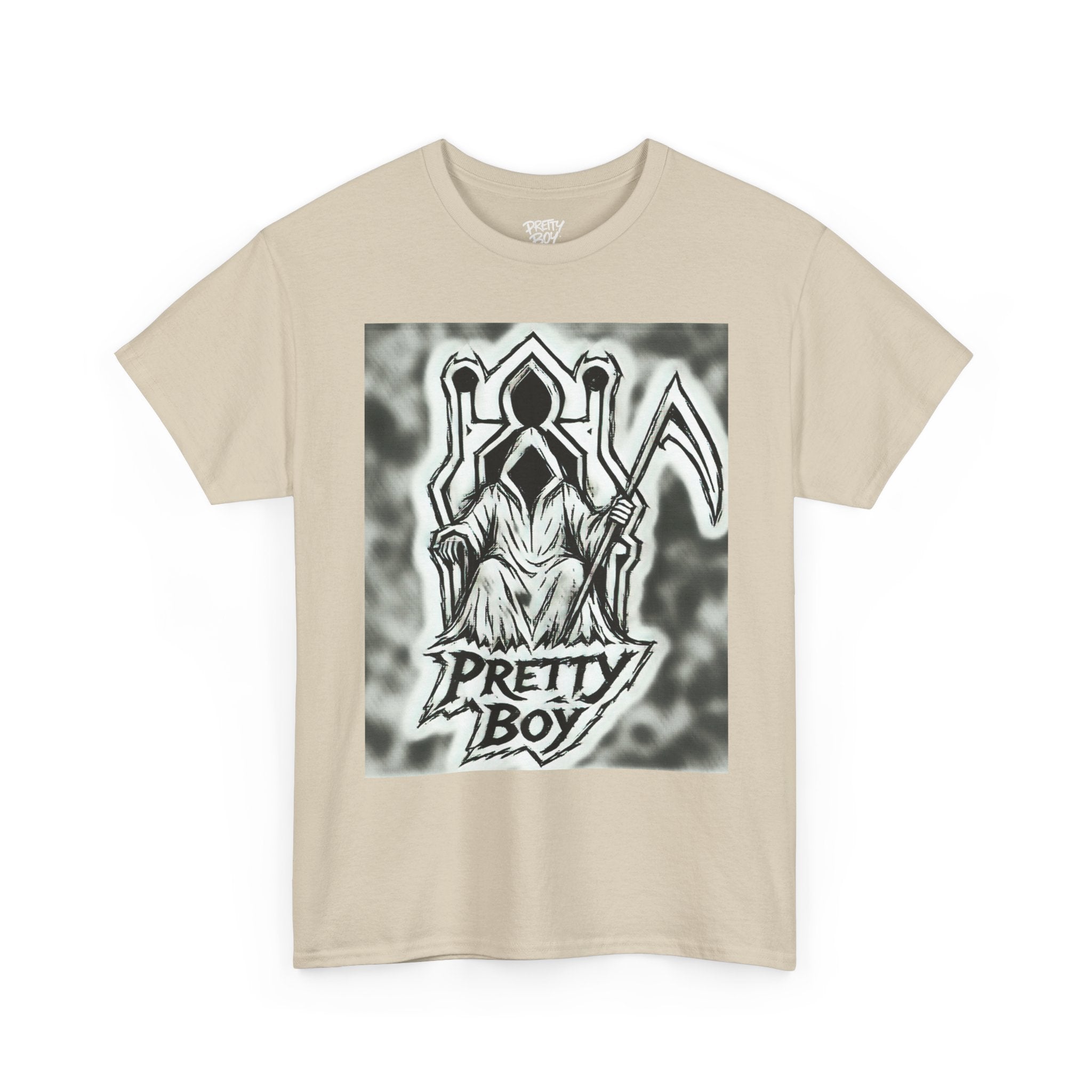 Pretty Boy Grim Reaper Tee — Gothic Streetwear Graphic T-Shirt