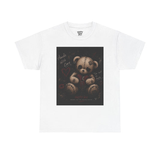T-Shirt — Gothic Teddy Bear “Pretty Things Break Quietly” Graphic Tee