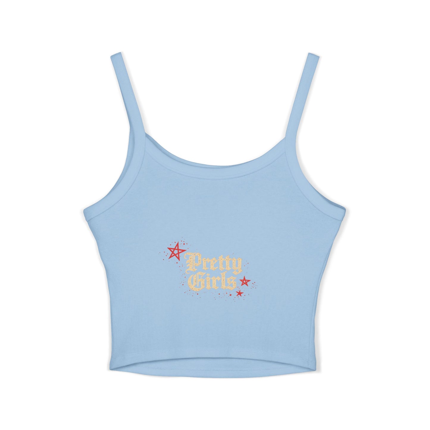Heartbreaker Spaghetti Strap Tank Top — "PG" Distressed Star Graphic