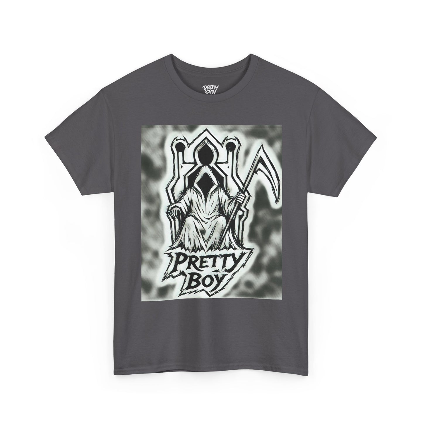 Pretty Boy Grim Reaper Tee — Gothic Streetwear Graphic T-Shirt
