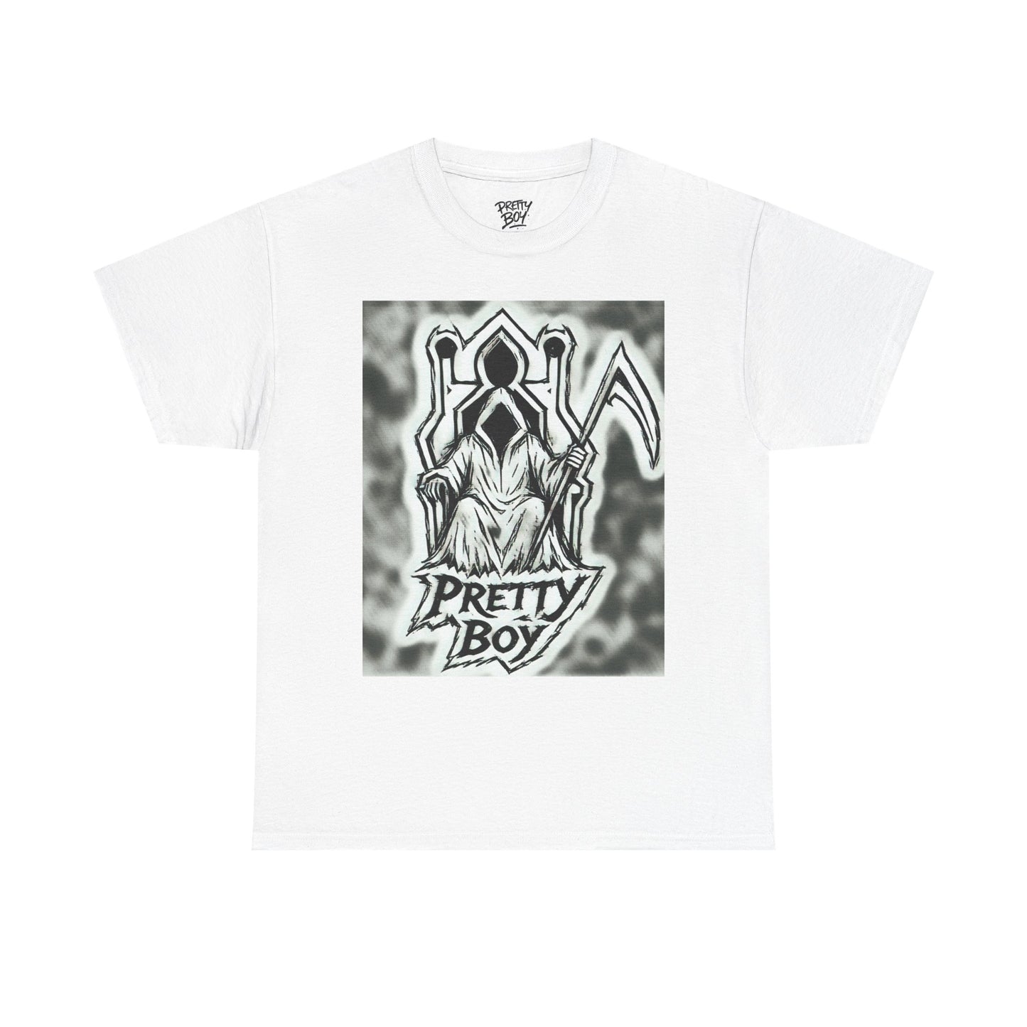 Pretty Boy Grim Reaper Tee — Gothic Streetwear Graphic T-Shirt