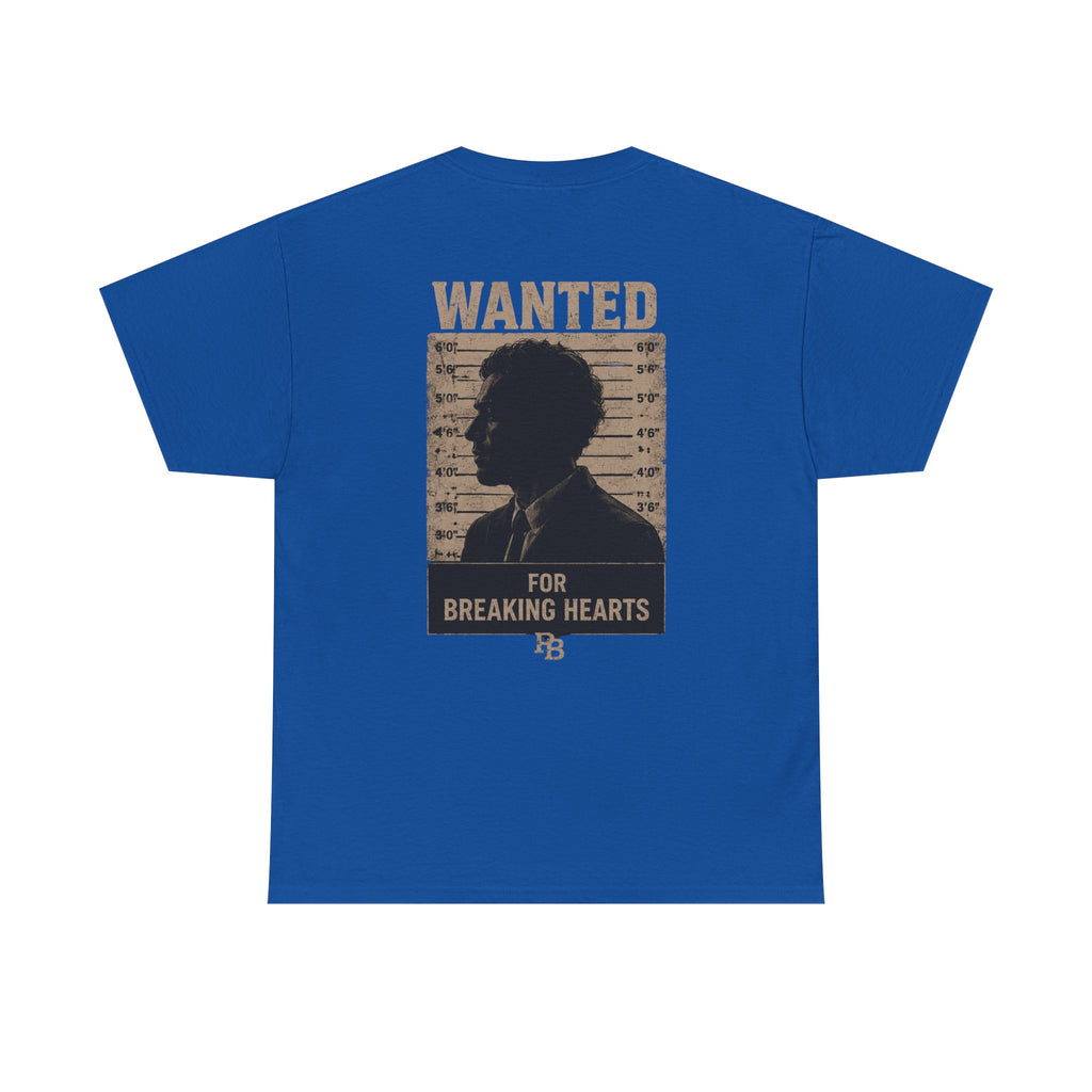Wanted For Breaking Hearts Tee — Vintage Mugshot Graphic T‑Shirt