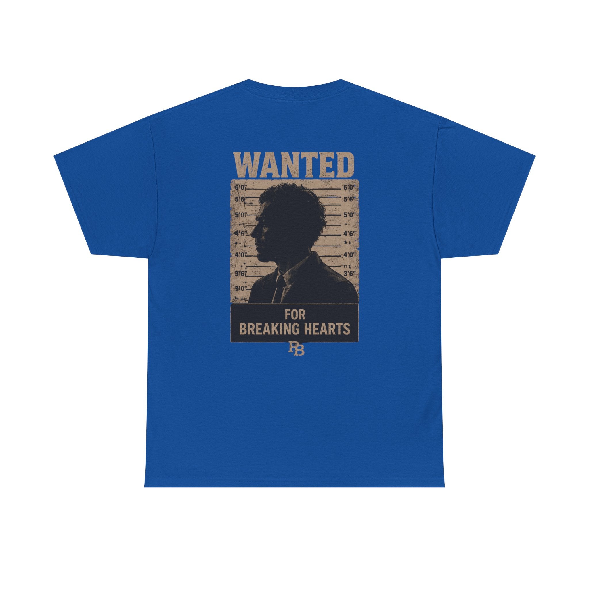 Wanted For Breaking Hearts Tee — Vintage Mugshot Graphic T‑Shirt