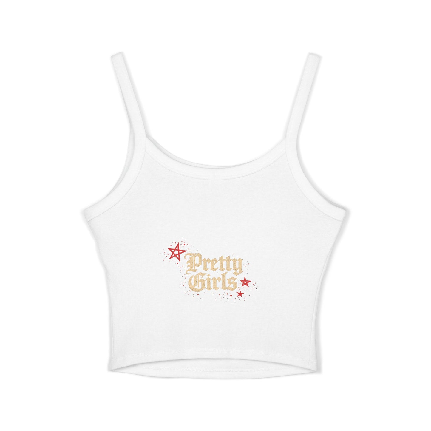 Heartbreaker Spaghetti Strap Tank Top — "PG" Distressed Star Graphic