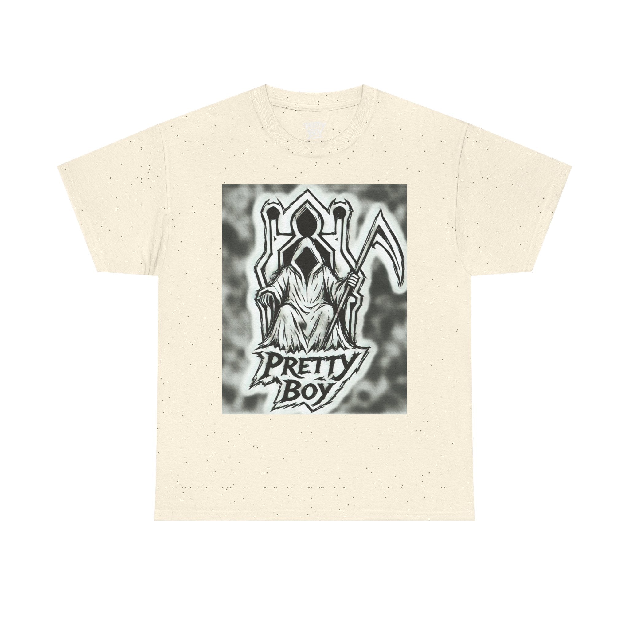 Pretty Boy Grim Reaper Tee — Gothic Streetwear Graphic T-Shirt