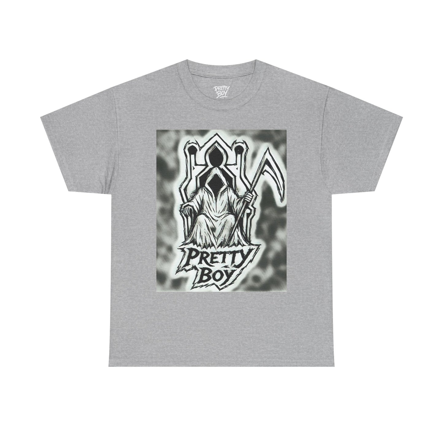 Pretty Boy Grim Reaper Tee — Gothic Streetwear Graphic T-Shirt