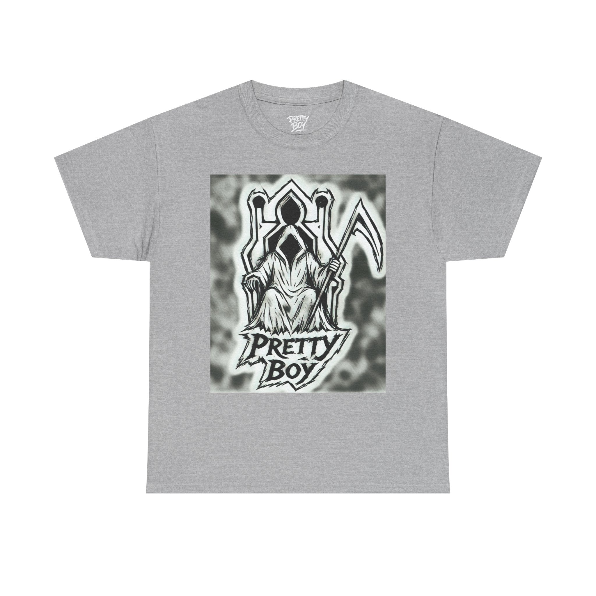 Pretty Boy Grim Reaper Tee — Gothic Streetwear Graphic T-Shirt