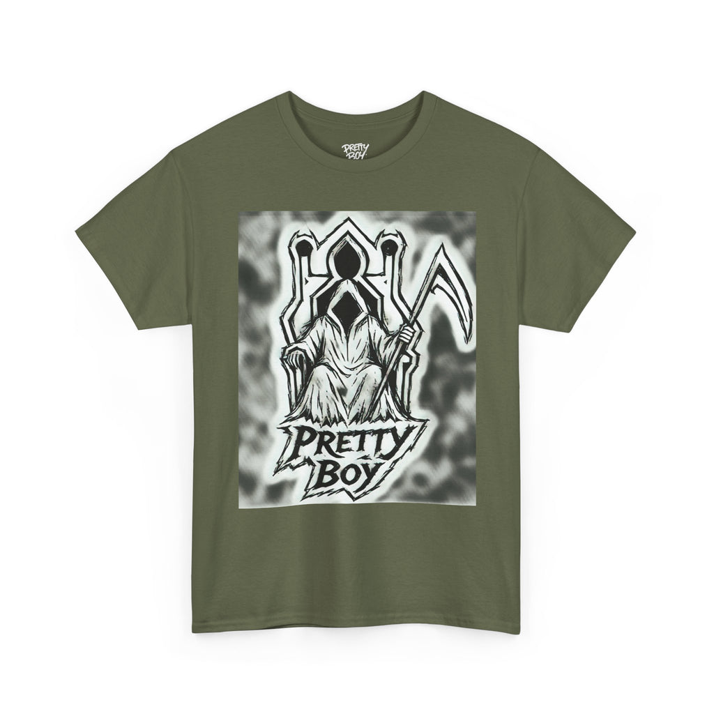 Pretty Boy Grim Reaper Tee — Gothic Streetwear Graphic T-Shirt