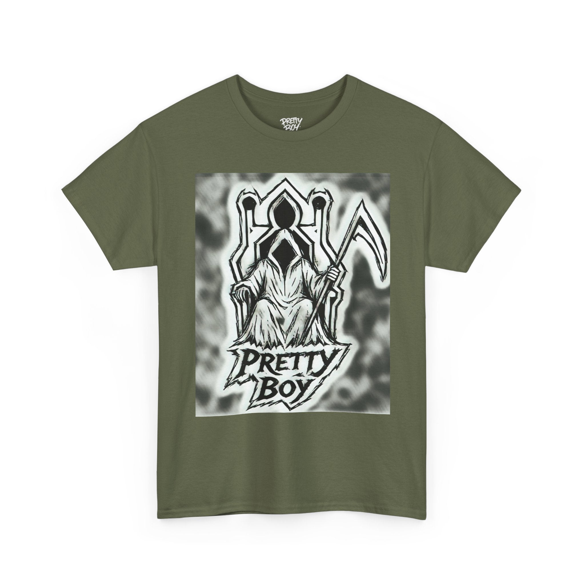 Pretty Boy Grim Reaper Tee — Gothic Streetwear Graphic T-Shirt