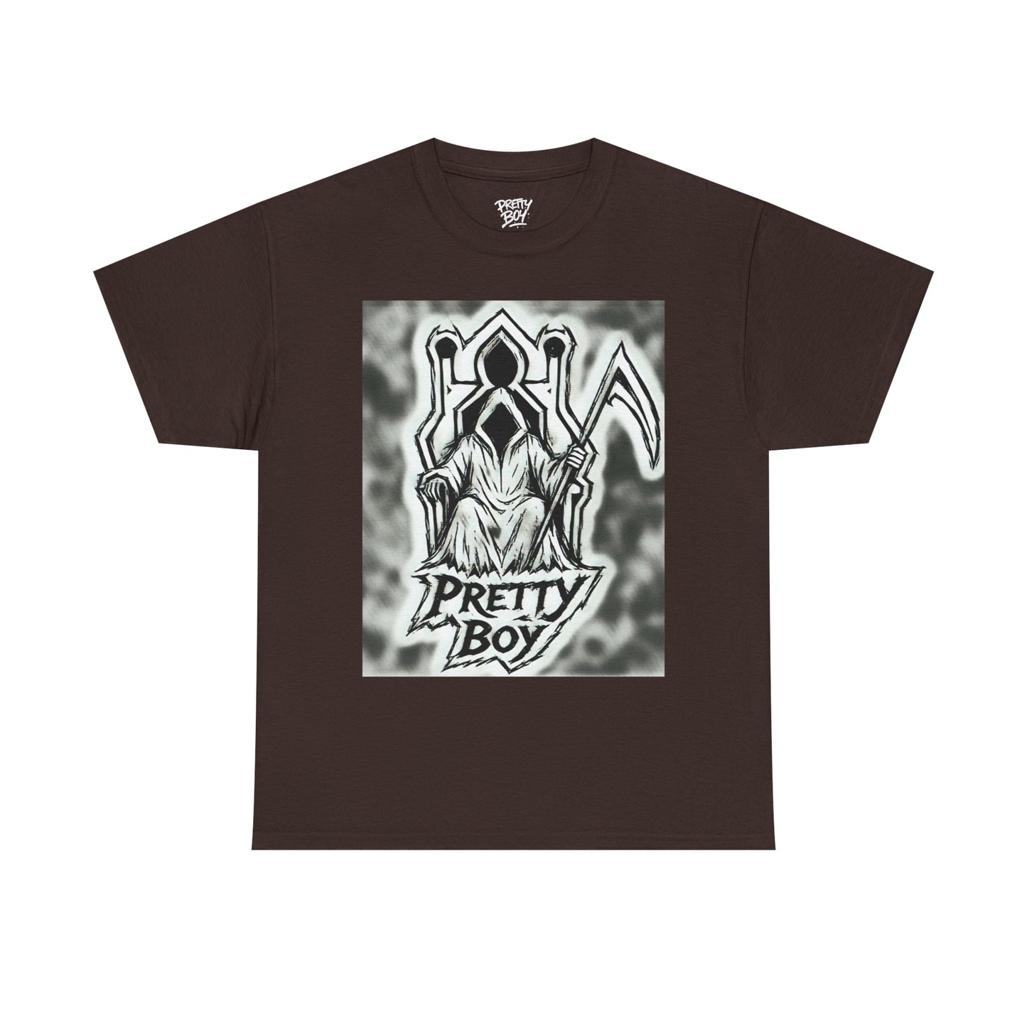 Pretty Boy Grim Reaper Tee — Gothic Streetwear Graphic T-Shirt