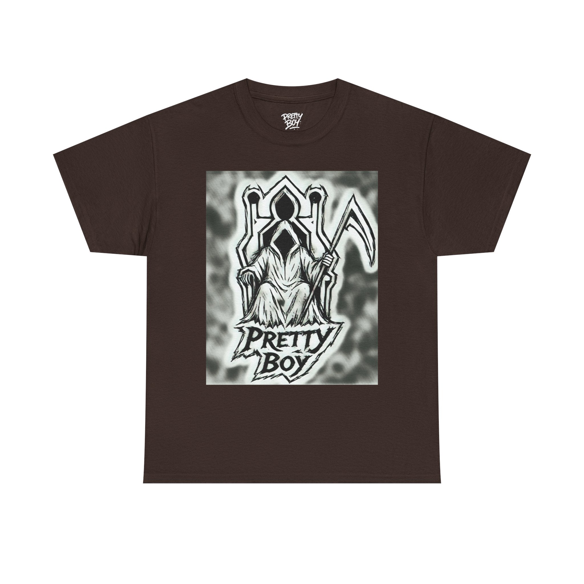 Pretty Boy Grim Reaper Tee — Gothic Streetwear Graphic T-Shirt