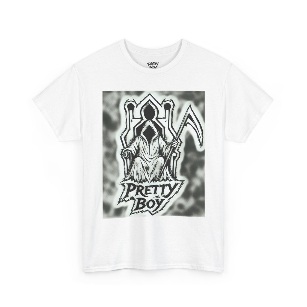 Pretty Boy Grim Reaper Tee — Gothic Streetwear Graphic T-Shirt