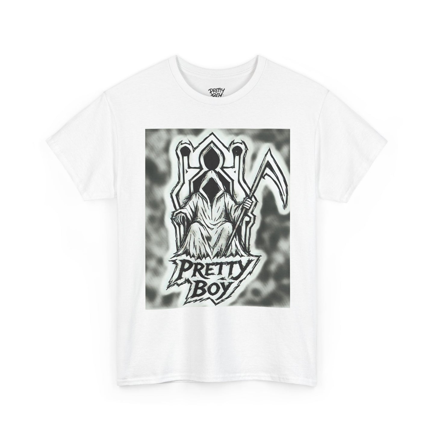 Pretty Boy Grim Reaper Tee — Gothic Streetwear Graphic T-Shirt