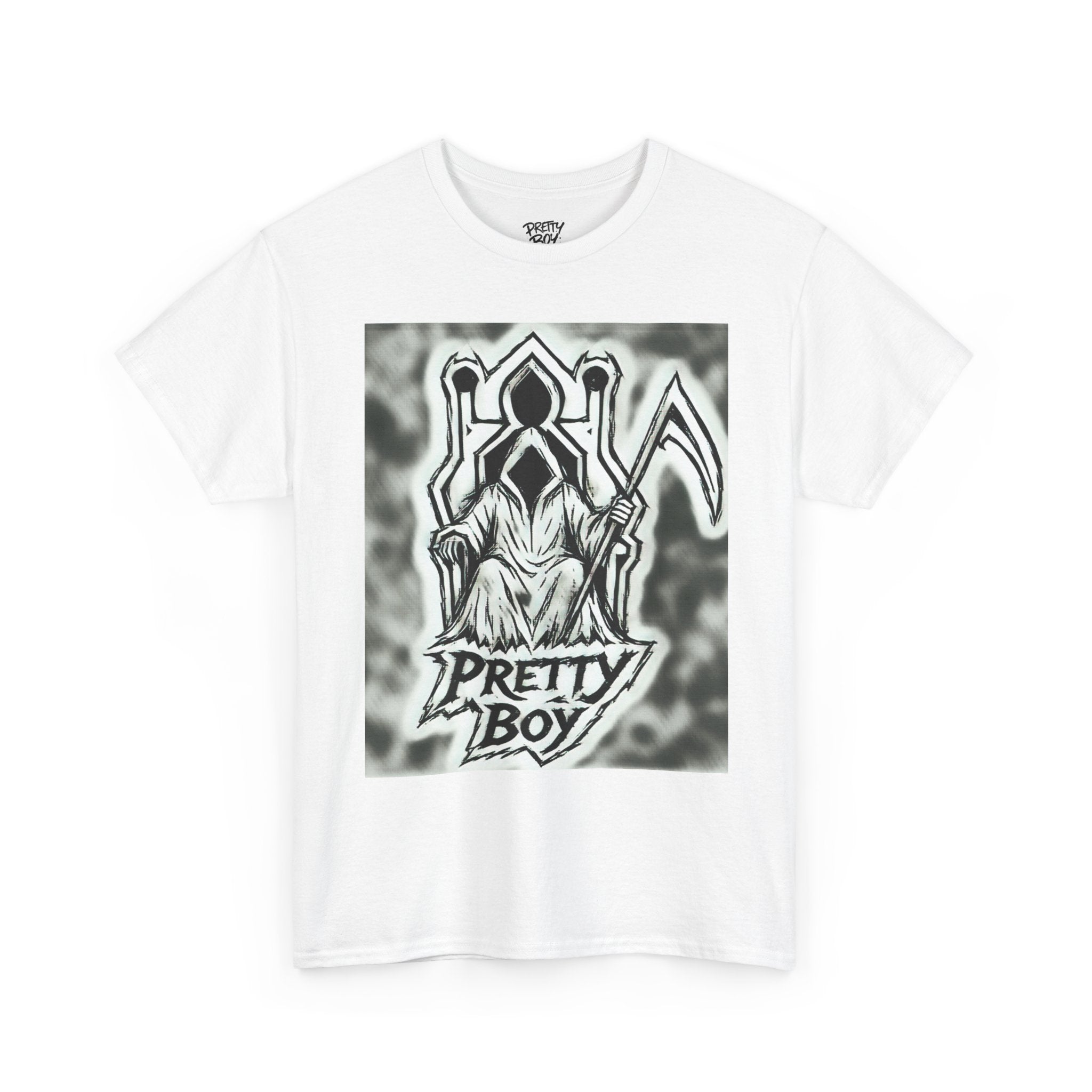 Pretty Boy Grim Reaper Tee — Gothic Streetwear Graphic T-Shirt