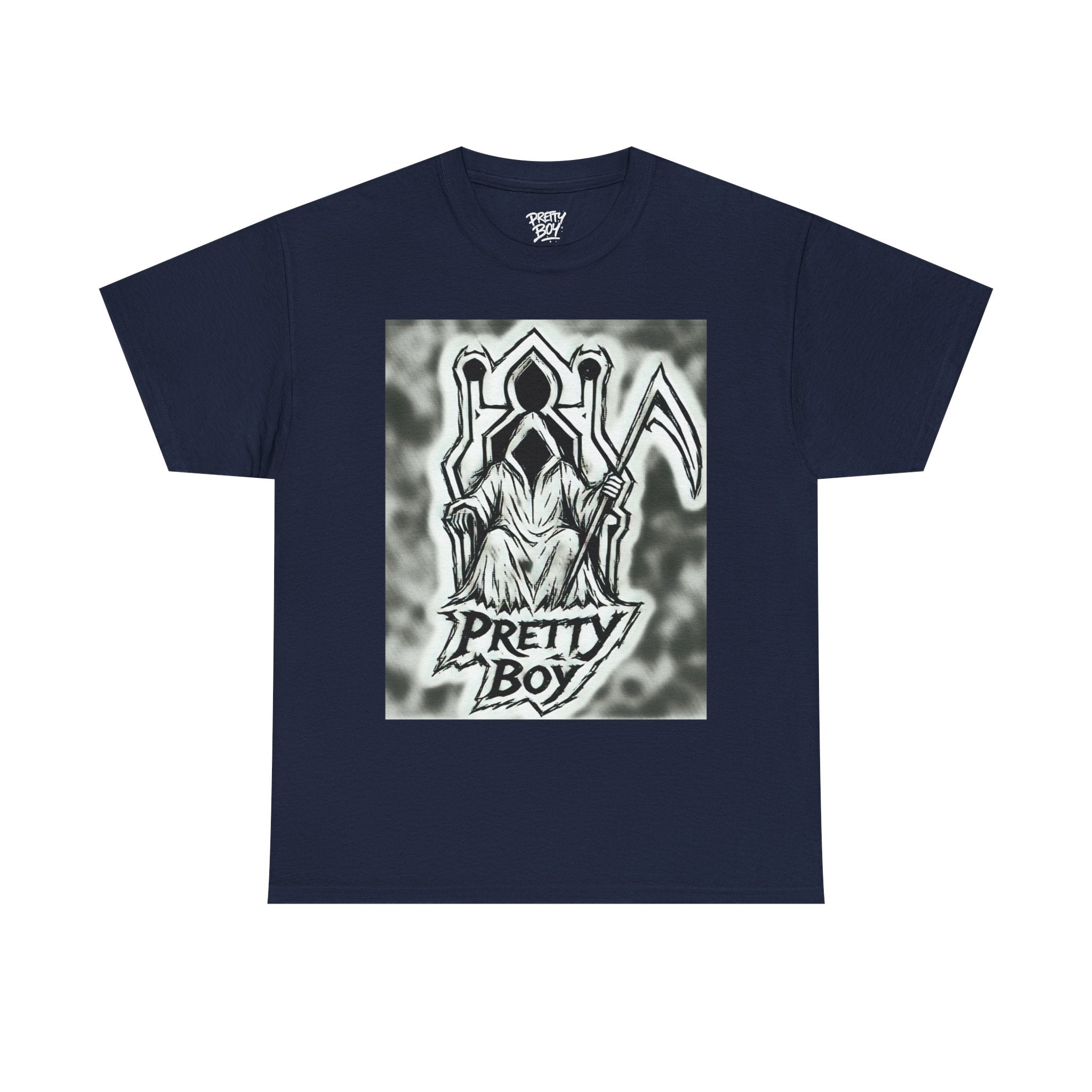 Pretty Boy Grim Reaper Tee — Gothic Streetwear Graphic T-Shirt