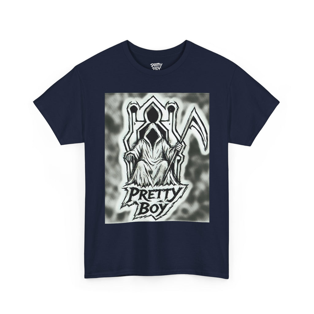 Pretty Boy Grim Reaper Tee — Gothic Streetwear Graphic T-Shirt