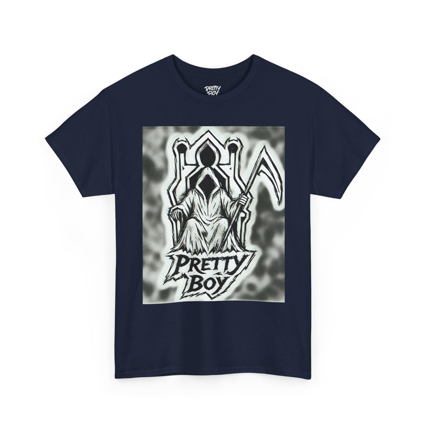 Pretty Boy Grim Reaper Tee — Gothic Streetwear Graphic T-Shirt