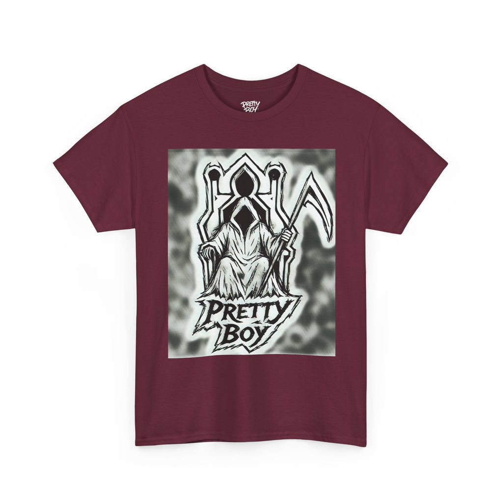 Pretty Boy Grim Reaper Tee — Gothic Streetwear Graphic T-Shirt