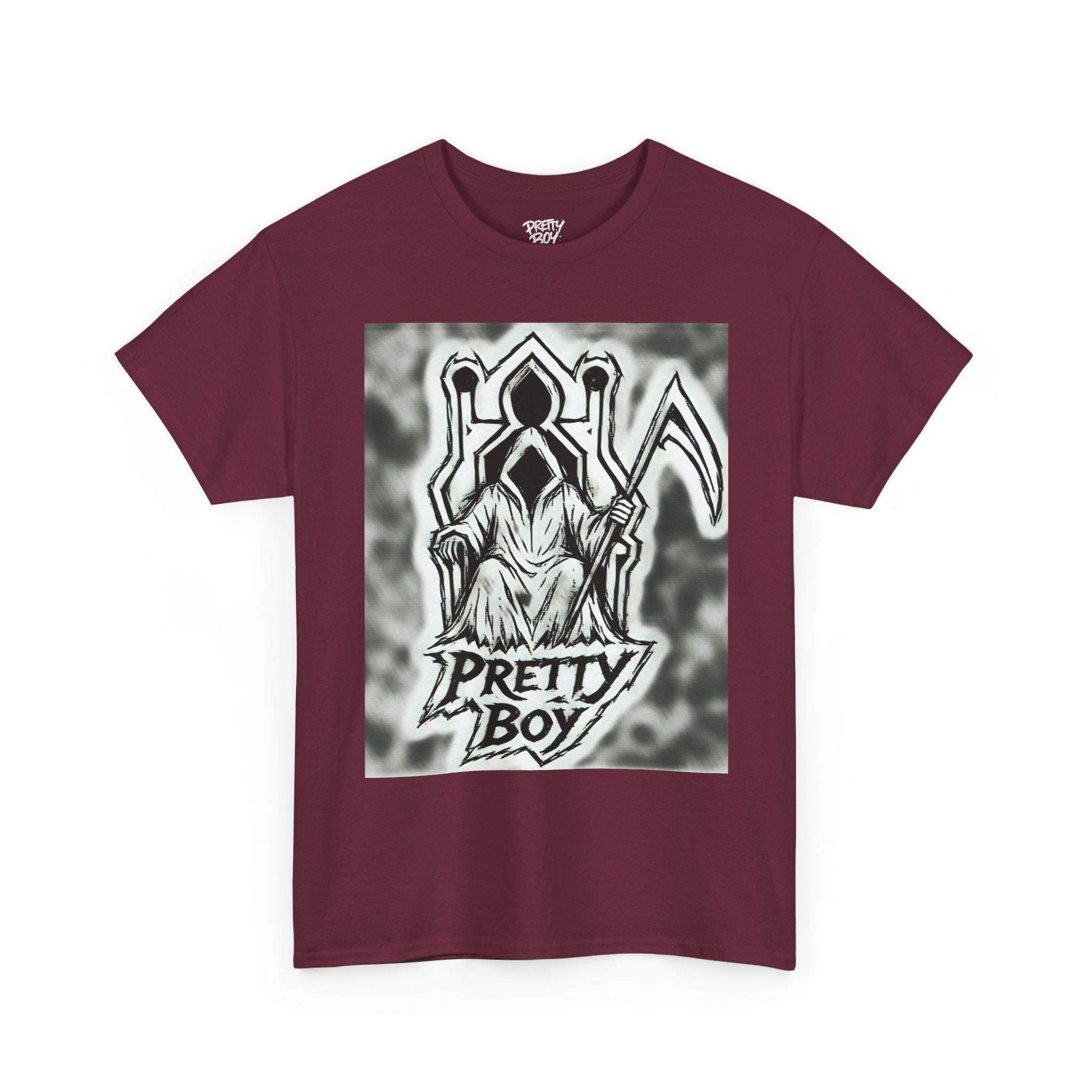 Pretty Boy Grim Reaper Tee — Gothic Streetwear Graphic T-Shirt