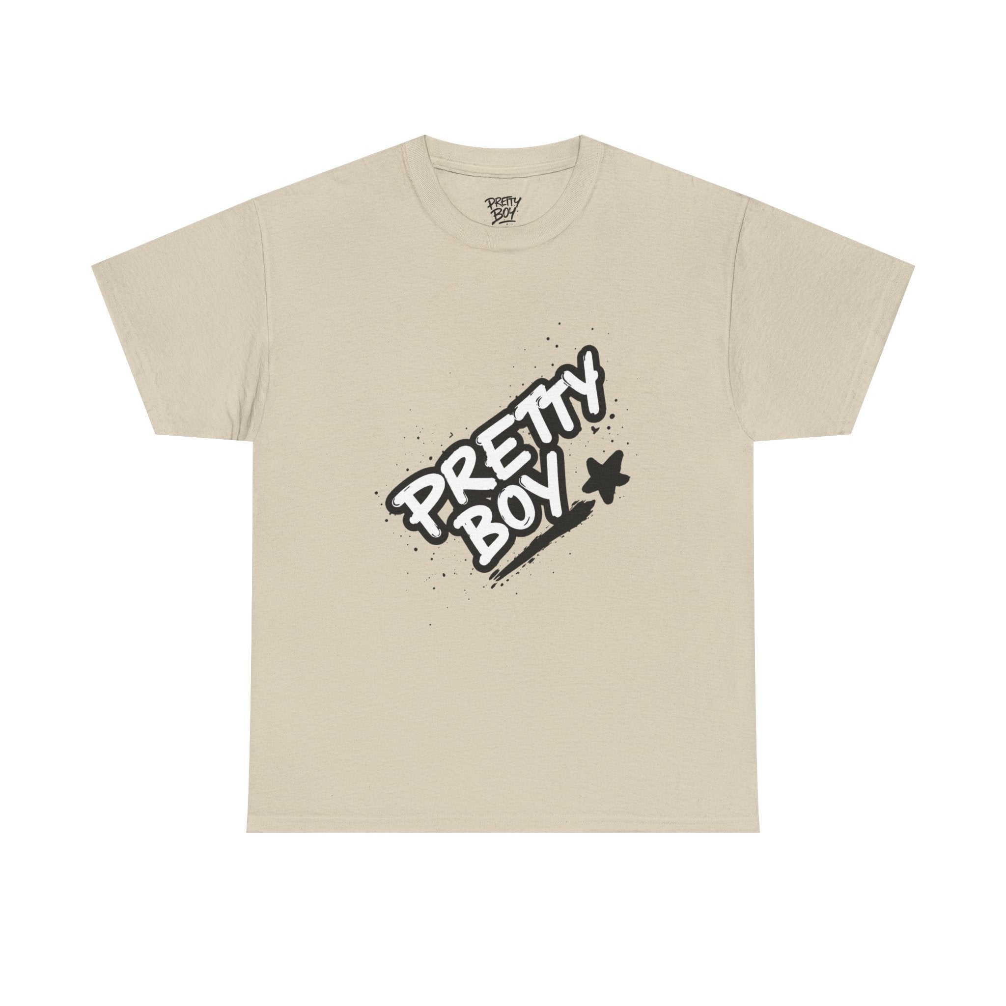 Pretty Boy Graphic Tee — Retro Streetwear Tee with Script Logo