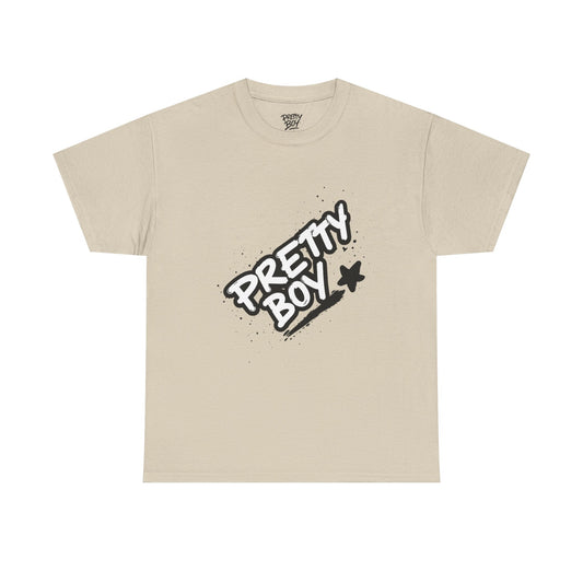 Pretty Boy Graphic Tee — Retro Streetwear Tee with Script Logo