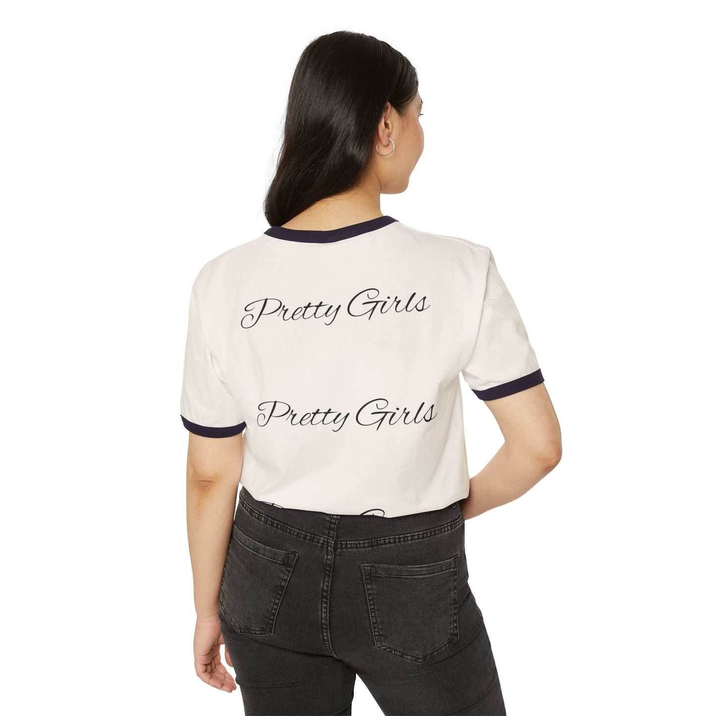 Pretty Girls Ringer T-Shirt — "Soft but Dangerous" Graphic Tee